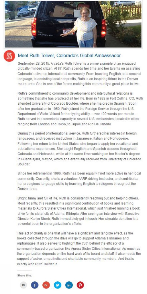 Ruth Toliver Web Article